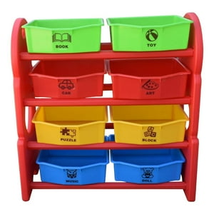 Organizador De Juguetes 36X76X80 Cms Gamepower Rojo Tamano Unico