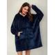 thumbnail image 1 of Maxi Poleron Sherpa Bata Manta Capucha. Frazada Invierno, 1 of 3
