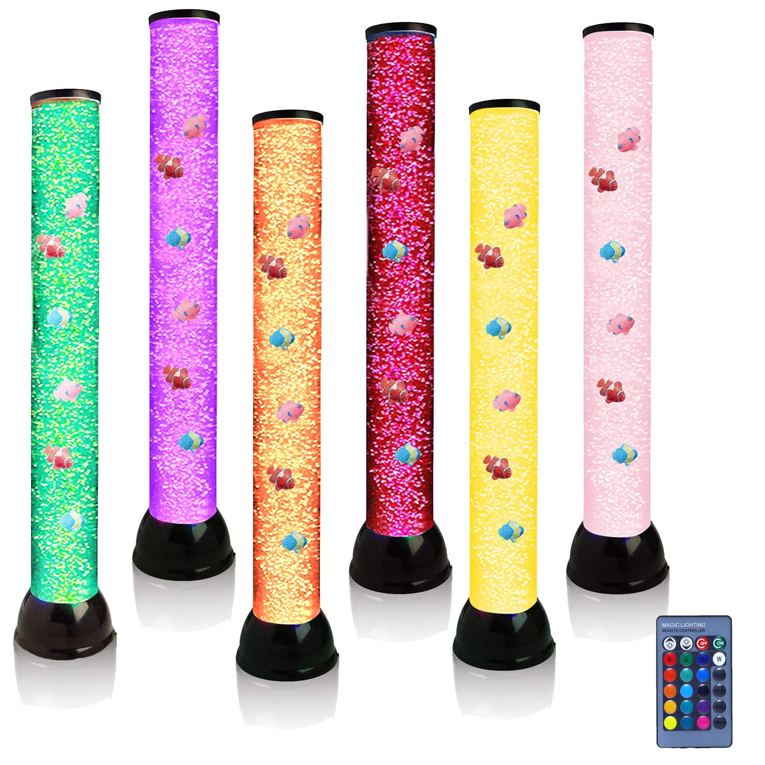 Lightahead - Lámpara De Acuario Falsa Con Forma De Tubo De Pez Buja Extra Grande 32 Pulgadas