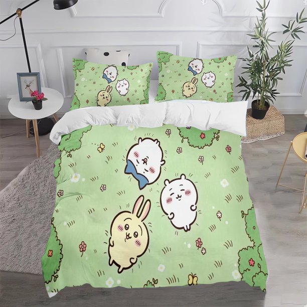 CHIIKAWA-Quilt Cover Bedding Set Kids 100% Polyester Decor Ultra Soft and Comfortable Bedroom Gift New Designer