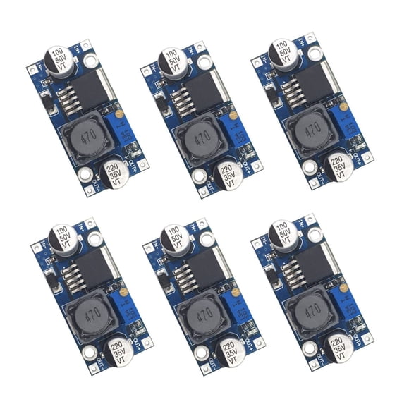 Convertidor DC-DC Valefod LM2596 3.2-35 V a 1.25-30 V, paquete de 6