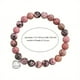 thumbnail image 5 of Love Heart Pendant Beaded Bracelet for Energy Healing and Relaxation - Perfect Gift with Card, 5 of 5
