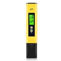 Xusx111 - Medidor De Ph, Medidor De Ph Digital Para Agua, Probador De Ph De Alta Precisión 0.01 Con Rango De Medición De Ph 0-14 Para Hidropónica, Bebida Doméstica, Piscina Y Acuario (Amarillo)