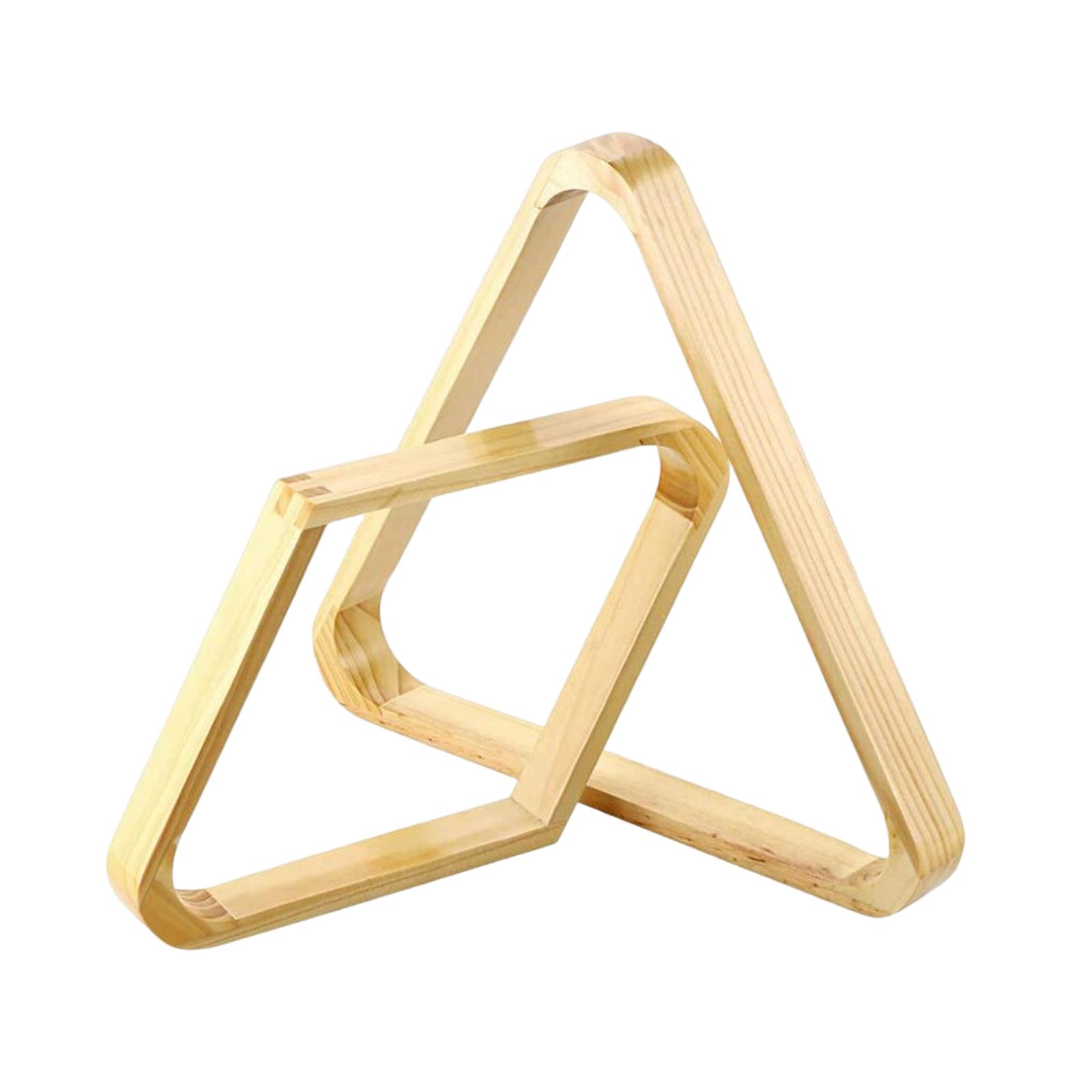 Ioensy - Juego De 2 Estantes Planos Para Bolas De Billar, Estante De Diamantes, Accesorio De Estante Triangular, Snooker Marrón