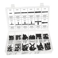 Ioensy - Surtido De Conectores De Manguera Para Coche, Juego De Reductores, Color Negro, Compatible Con Fijación Robusta