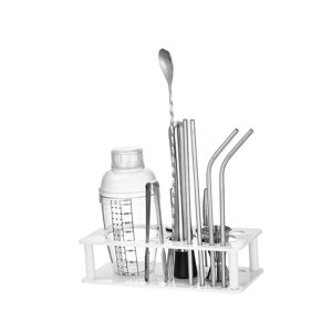 Magideal - Juego De 13 Piezas Para Coctelería, Herramienta Para Coctelería, Estante Para Botellas, Herramienta De Barra, Soporte De Exhibición Para Principiantes