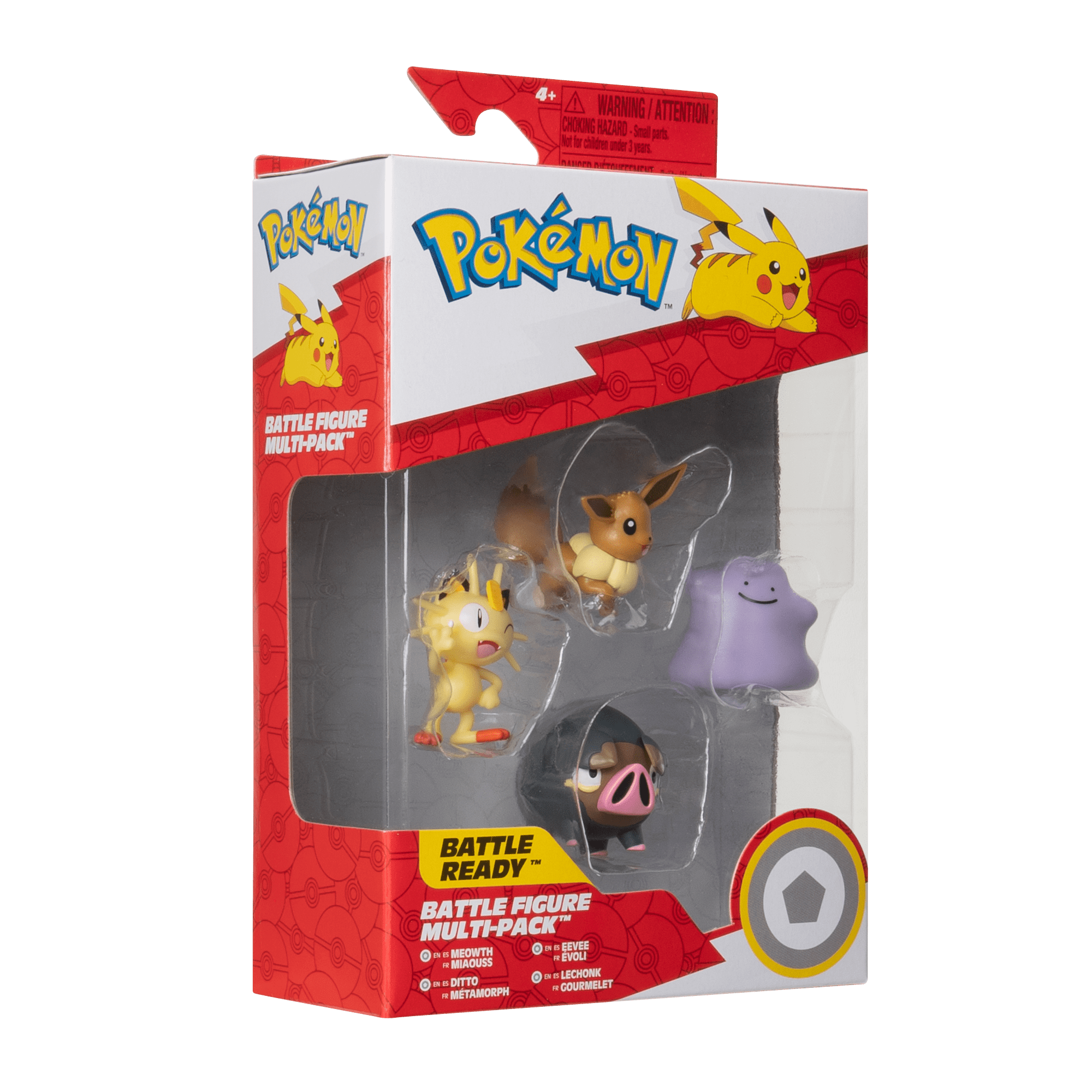 Pokemon - Pack 4 Figuras De Batalla 5 Cm Pokémon