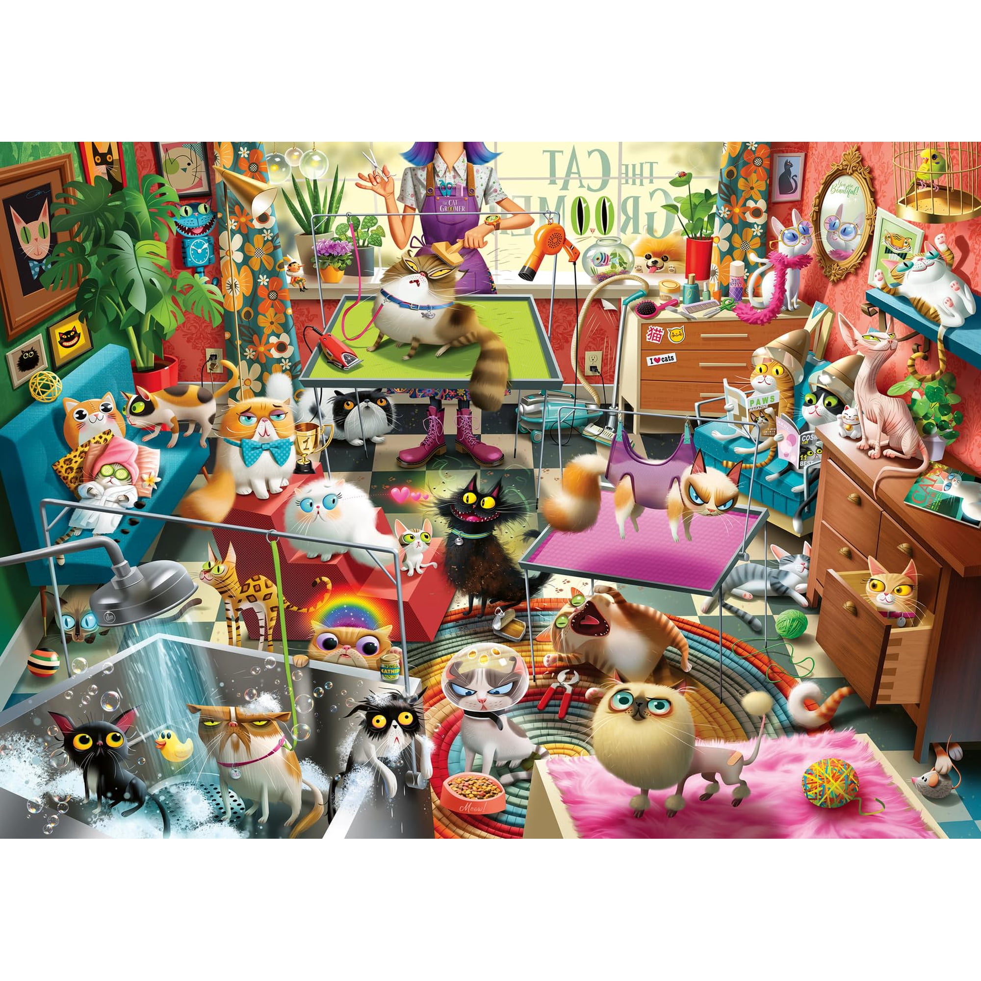 Rompecabezas Ravensburger The Cat Groomer 1000 Piezas