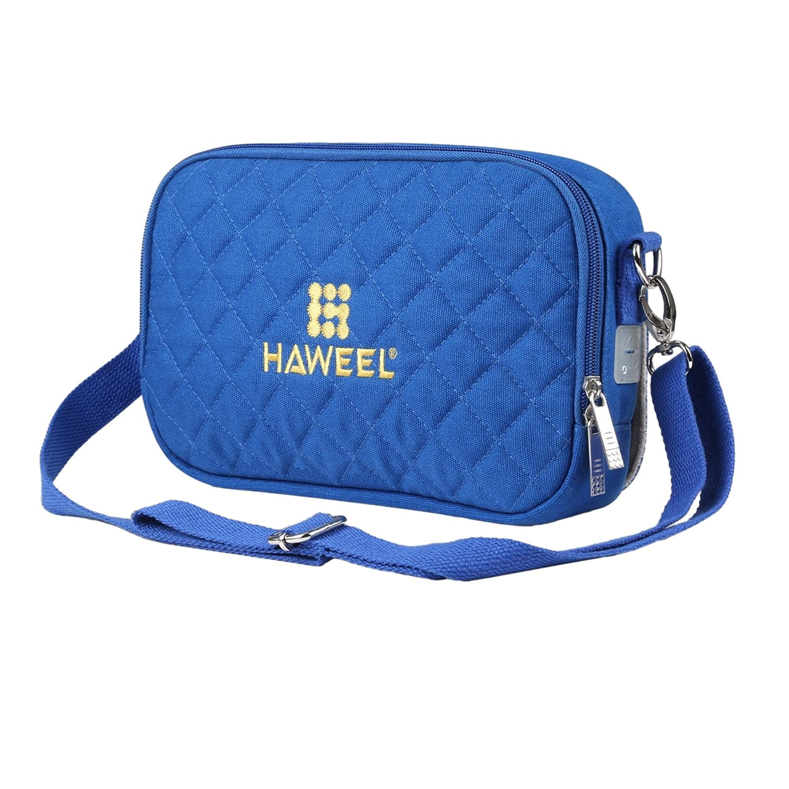 Magideal - Bolsa De Almacenamiento Para Calentador De Manos Con Hombro Cruzado Que Evita El Sobrecalentamiento Control De Temperatura Usb Portátil 4 Ajustes Para Azul