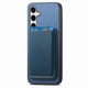 thumbnail image 2 of Funda de Cuero Magnética con Tarjetero para Samsung Galaxy S25 Cubierta Delgada Azul, 2 of 5