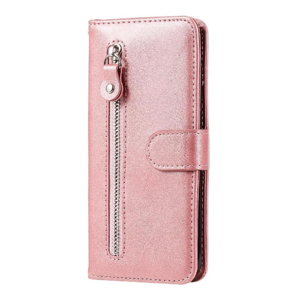 Funda con Cremallera para Samsung Galaxy A32 4G, Carcasa Cartera de Cuero PU con Soporte y Tarjetero