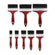 thumbnail image 4 of Pinceles para pintar con mango rojo, herramientas prácticas profesionales de limpieza, multifuncionales para imprimación de pintura al óleo artística, 4 of 5