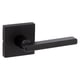 thumbnail image 1 of Passage Lever Kwikset Halifax, negro mate, mano derecha izquierda, 1 of 7