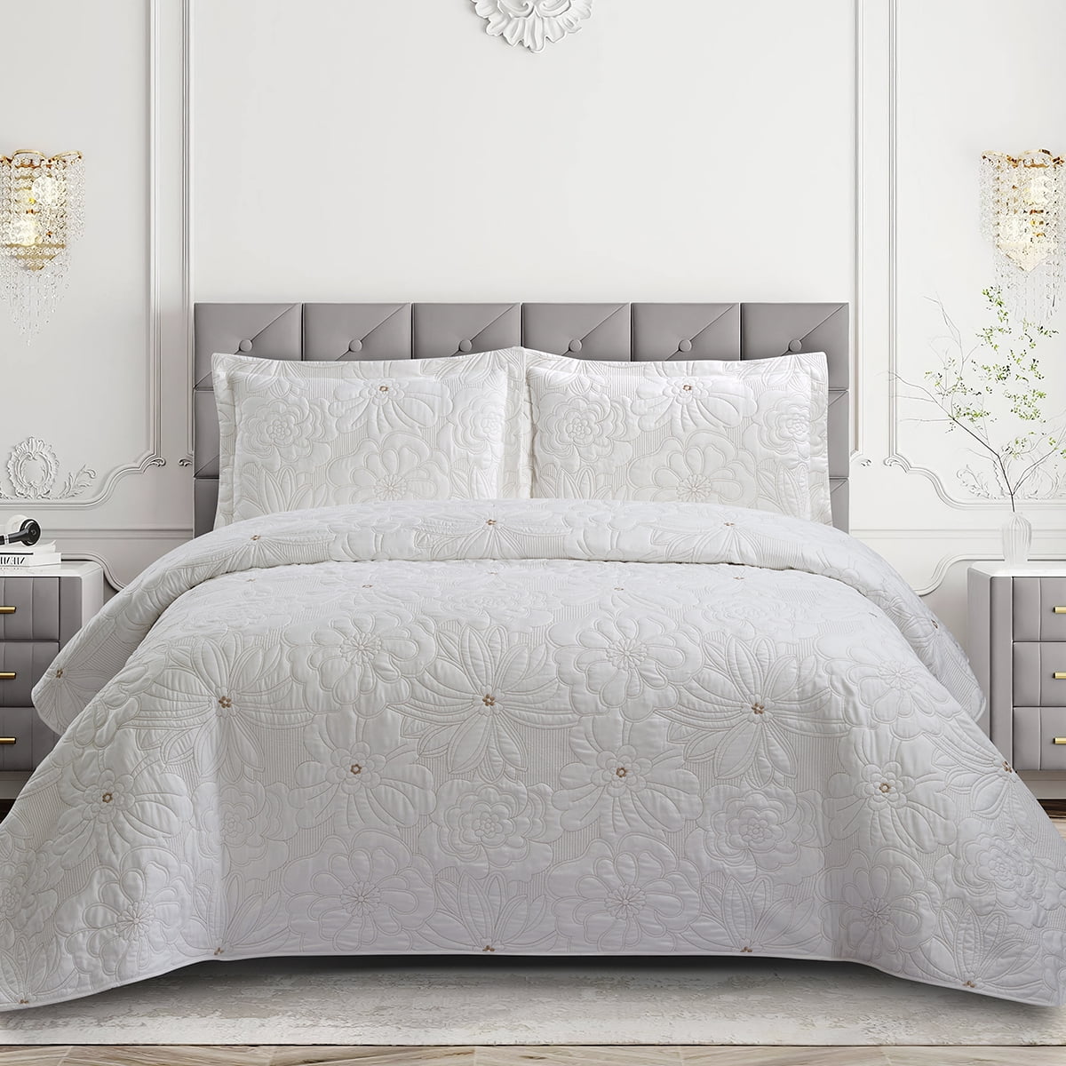 Quilt Andes Bordado Florencia Beige