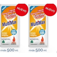 Multimax - Antigrasa Ultra Concentrado Para Diluir Rinde 500Ml +500Ml Pack 2 Unidaes