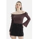 thumbnail image 1 of Polera Mujer Bardot Hombros Chocolate, 1 of 4