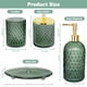 thumbnail image 4 of Juego De Accesorios De Baño De Vidrio Verde Salvia 4 Piezas, 4 of 6