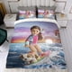 thumbnail image 4 of Muñeca American Girl Conjunto de sábanas temático, trío de piezas, cómodo y amigable con la piel, diseño único, regalo de decoración para el hogar para familiares, amigos y fans,135cm *200cm, 4 of 6