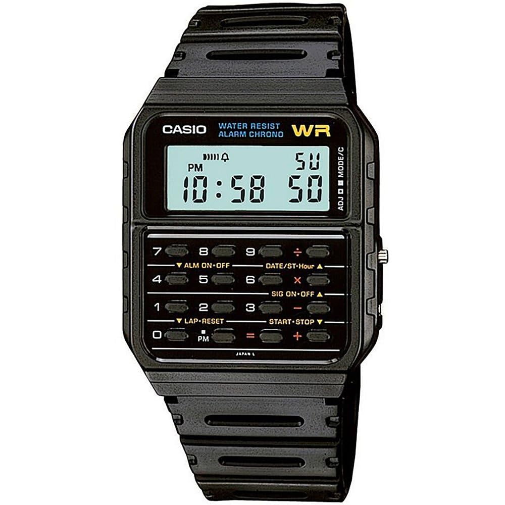 Reloj Casio Ca53w-1, Calculadora De 8 Dígitos, Resistente Al Agua