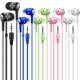 thumbnail image 1 of Audífonos Yoley 100 unidades multicolores con cable, 1 of 7