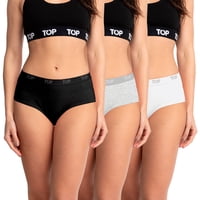 Top - Calzón Pantaletas Algodón Con Elástico Pack 3 C7