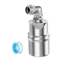 Magideal - Control Automático Del Nivel De Agua Válvulas De Tanque De Agua Rosca Macho De Llenado Automático Ajustable Válvulas De Flotador De Llenado Automático Espesar 3/4Inch Lado