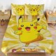 thumbnail image 1 of Pi-ka-chu Bed Duvet Cover Microfiber Bedding Sets 3D Printed Lightweight 3 Piece Comforter Sets for Kids Boys Girls, 1 of 5