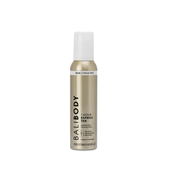 Espuma autobronceadora Bali Body 1-Hour Express, tono oscuro, 127 ml