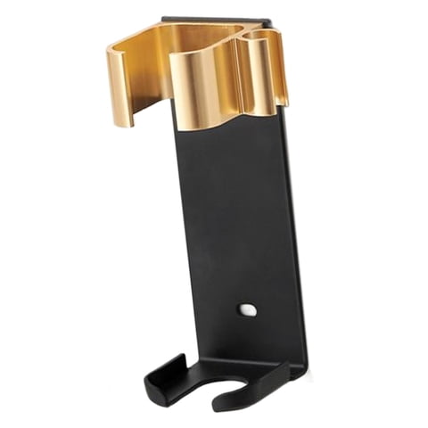 Ioensy - Aleación De Aluminio Alisador De Pelo Estante Colgante Baño Secador De Pelo Soporte Dorado