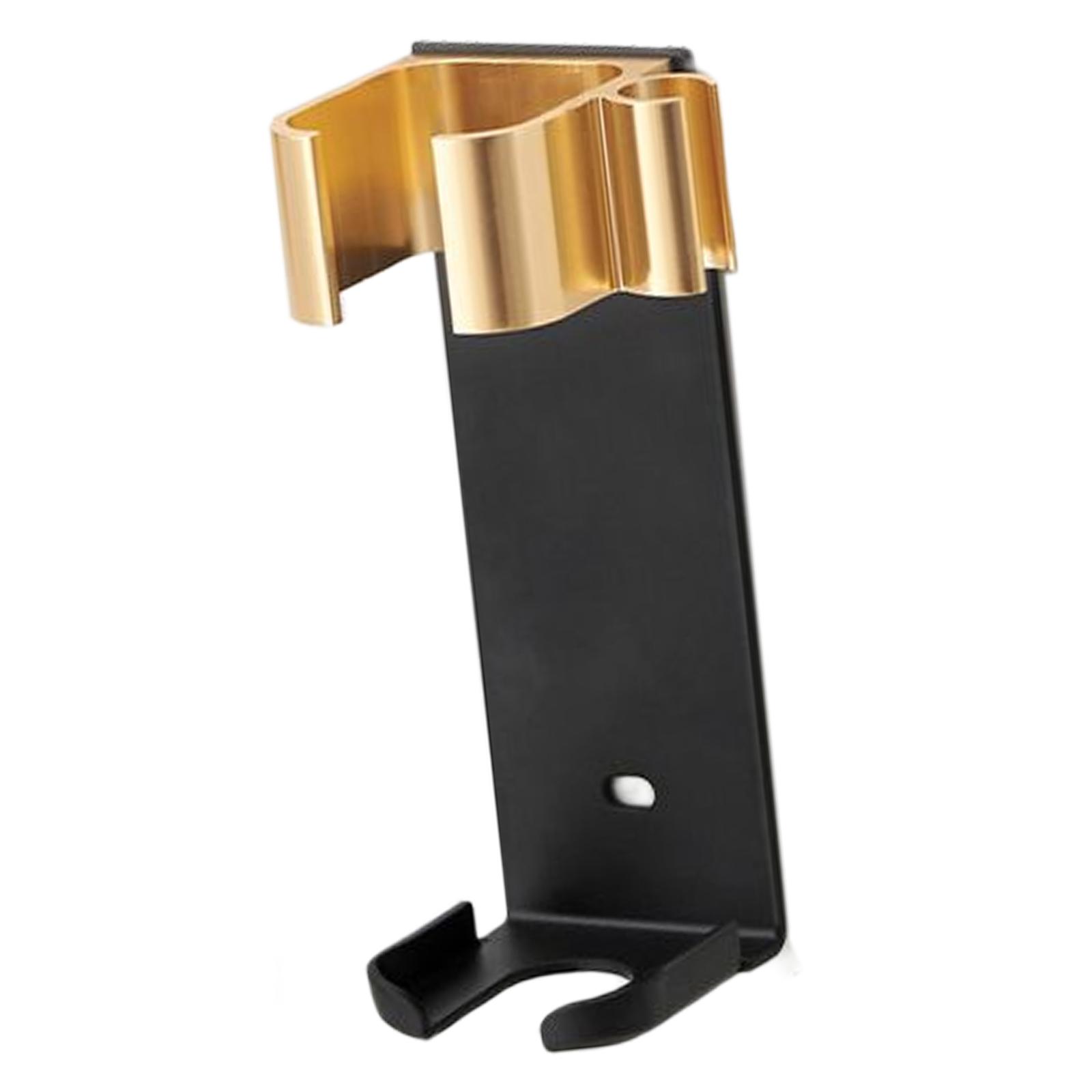 Ioensy - Aleación De Aluminio Alisador De Pelo Estante Colgante Baño Secador De Pelo Soporte Dorado