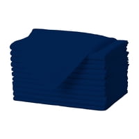Servilletas De Tela Gee Di Moda, Color Azul Marino, 43 X 43 Cm, Juego De 12