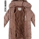 thumbnail image 2 of Chaqueta Steve Madden, larga, acolchada, con forma de cheurón, color canela, talla XL, para mujer, 2 of 7