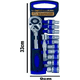 thumbnail image 2 of Set Juego 12 Pcs Dados Herramientas + Chicharra 1/2 Acero Xl, 2 of 3