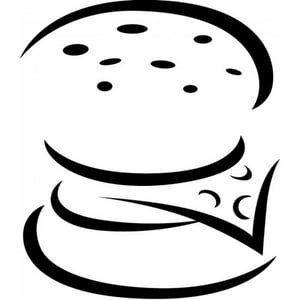 Rienda Libre Graphics - Decomural Cheese Burger Kitchen Cafe Ws-15667