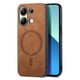 thumbnail image 4 of Magnetic Slim Case for Xiaomi Redmi Note 13 4G with Camera Guard & Anti-Scratch Back Brown, 4 of 6