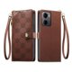 thumbnail image 1 of Funda Billetera con Cierre para [Xiaomi Redmi 15A] con Tarjetero, Soporte y Correa de ManoMarrón, 1 of 5