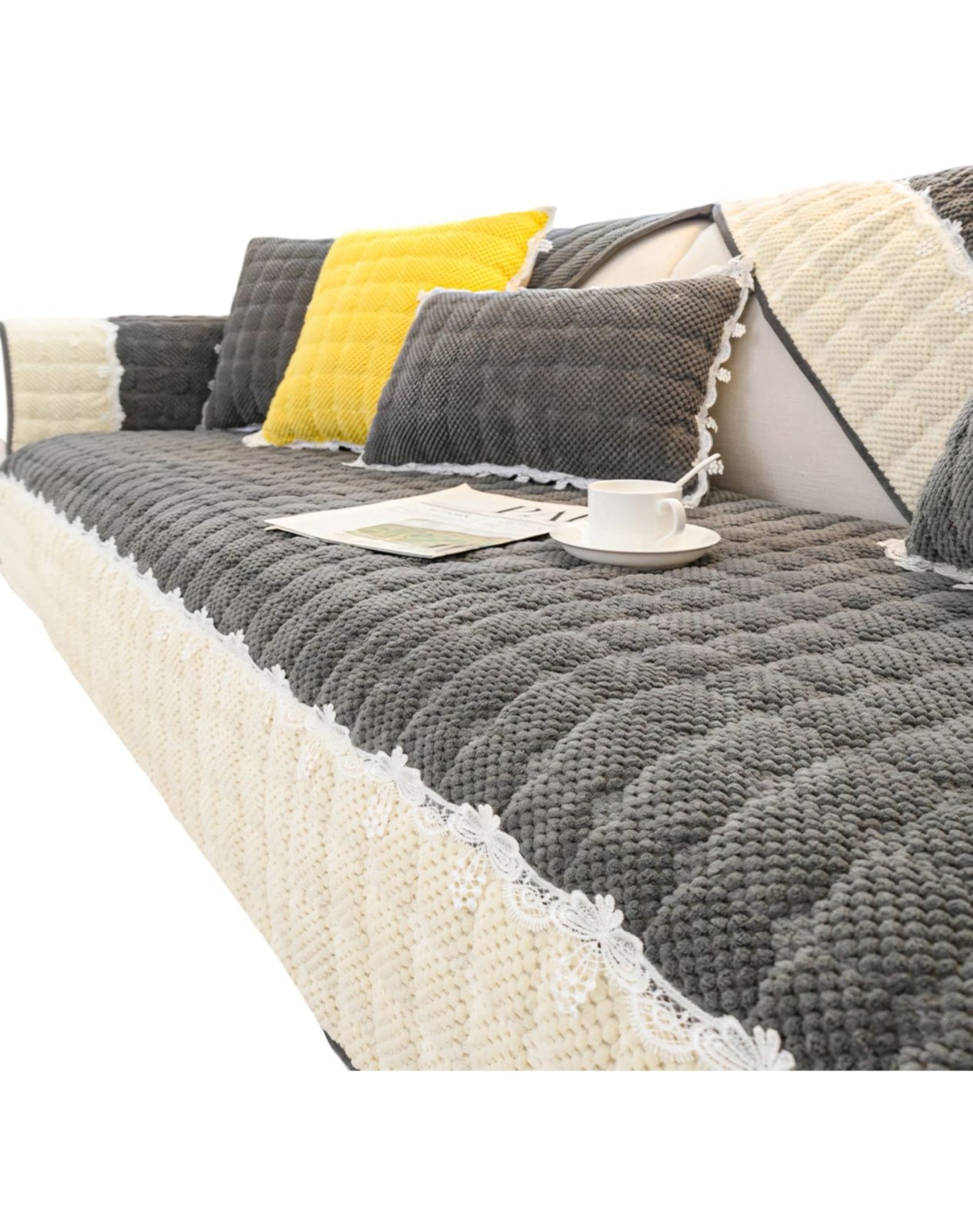 Genérica - Pack 5 Fundas Sofá Mat - Fácil Colocación C01