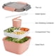thumbnail image 2 of Ensaladera para llevar, 1 ensaladera, recipiente para aderezos y aperitivos, para hombres y mujeres, 2 of 6