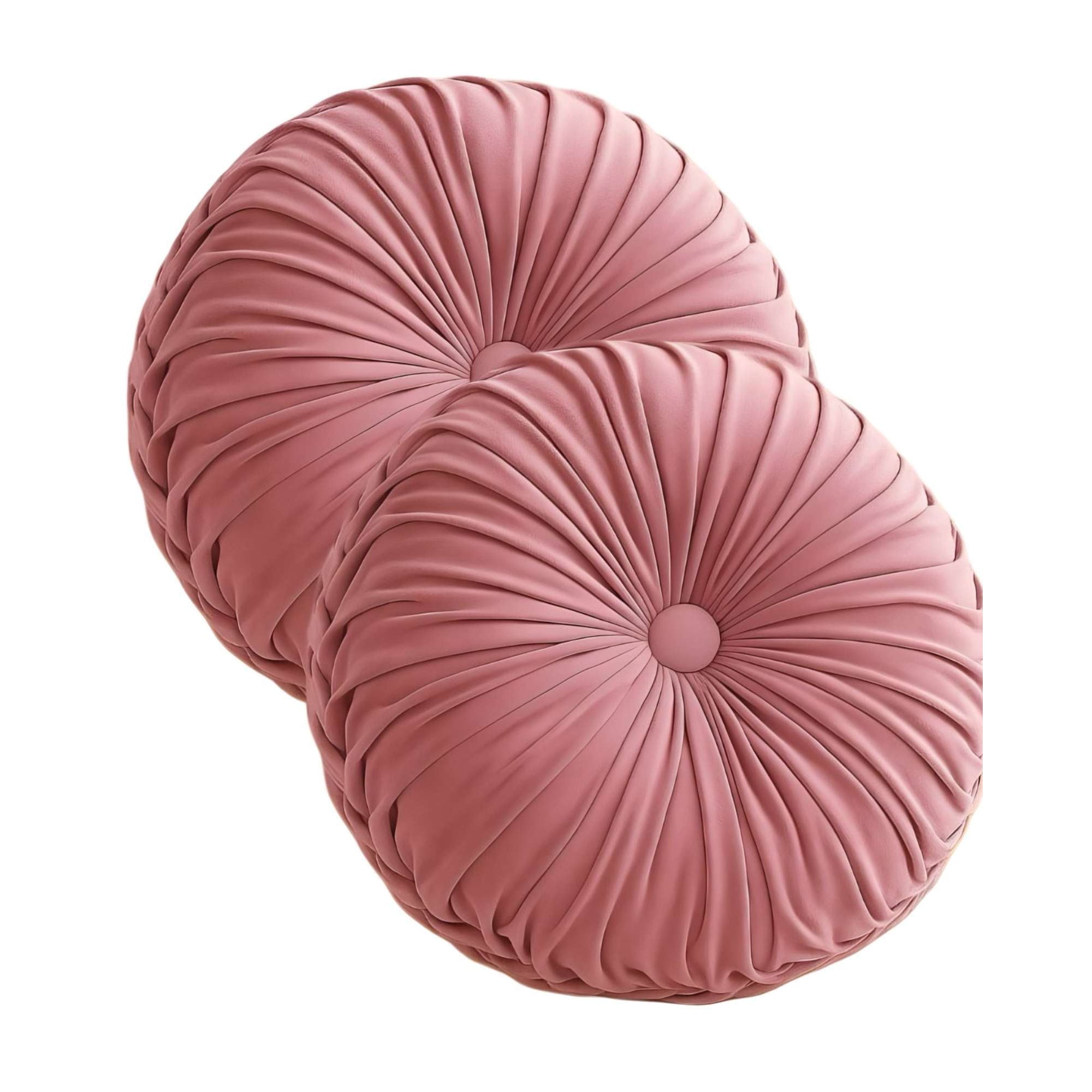 Imac Hogar - Pack De 2 Cojines Decorativos Redondo Elegante Y Sofisticado