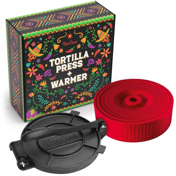 Prensa para Tortillas Uno Casa 20 cm con Calentador