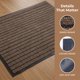 thumbnail image 2 of REGALWOVEN Felpudo Exterior Impermeable para Puerta Principal, Alfombra de Bienvenida Antideslizante con Estrías para Patio Garaje Marrón 35" x 24", 2 of 6