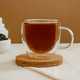 thumbnail image 5 of Set De 2 Tazas De Vidrio Doble Pared Para Café Té 80ml, 5 of 6