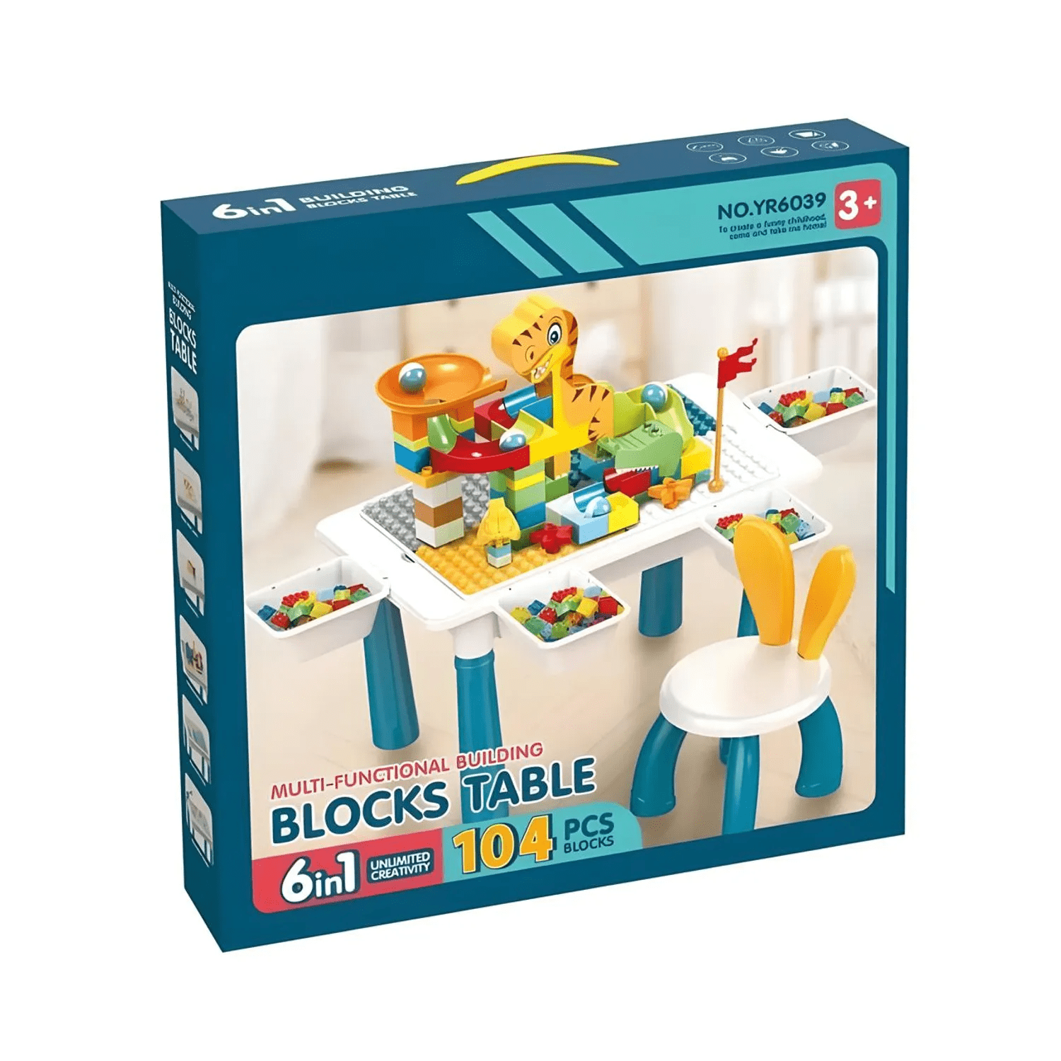 Movi - Mesa De Juego Y 102 Piezas De Bloques