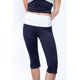 thumbnail image 2 of Jess de Meiko Leggings Capri Casual Athleisure para Mujer con Cintura Doblada en Contraste Elástica Azul Marino y Blanco L, 2 of 4