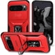thumbnail image 1 of Funda Armada para Google Pixel 9 Pro XL con Tapa Deslizante y Soporte Magnético Giratorio Rojo, 1 of 5
