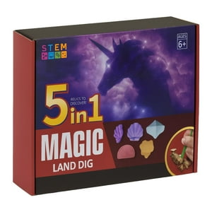 Fliperex - Kit De Excavación Magic 5 En 1 Juguete Educativo Infantil Rojo