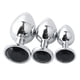 thumbnail image 5 of Pesas De Acero Inoxidable Plug Anal Stopper Jeweled Adult Toys Black, 5 of 5