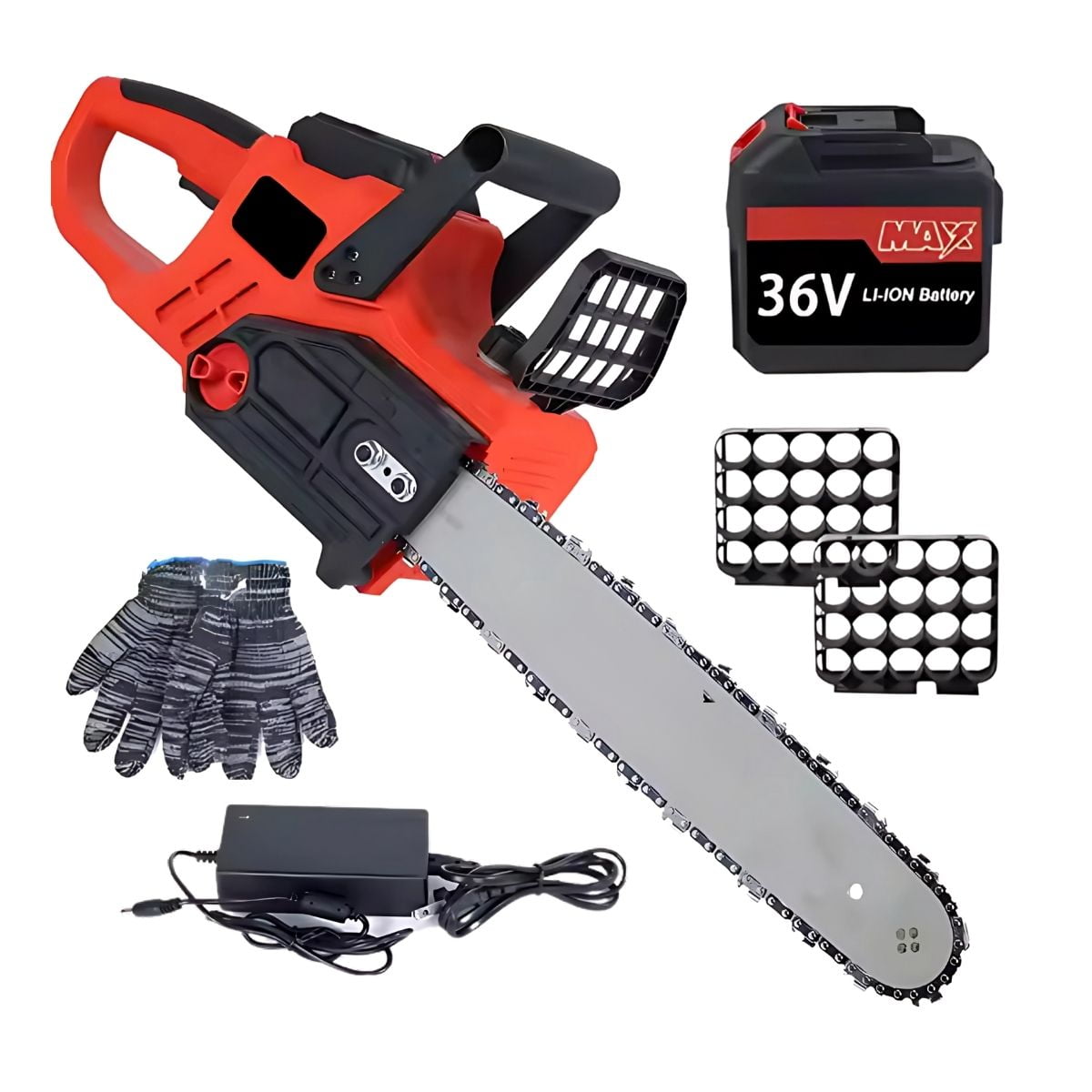 Novystor - Motosierra Eléctrica Rok Inalámbrica 16'' + Funda Protectora