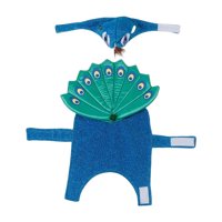 Ioensy - Sombrero De Disfraz De Pavo Real Para Gato, Ropa Transpirable Para Mascotas Para Fiesta De Cachorros