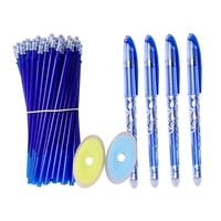 Bothyi - 50 Uds. Recargas De Bolígrafos Borrables, Papelería Para Niños, Suministros Escolares Para Negocios En El Hogar, Tinta Azul